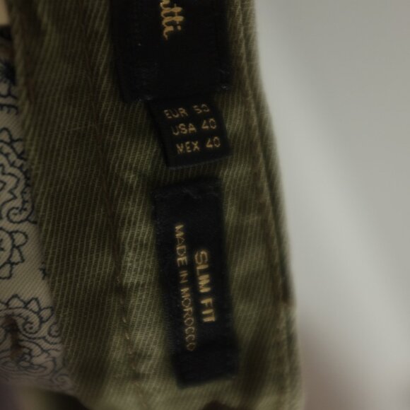 COPY - Massimo Dutti Olive Green Cotton Linen Blend Slim Fit Pants size 40 - Picture 9 of 13